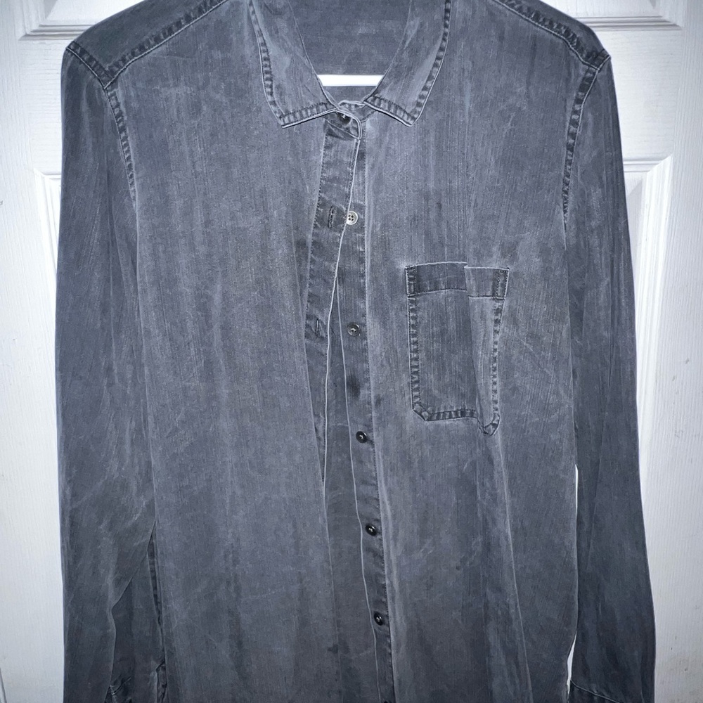 Old Navy Charcoal Button-Up Shirt